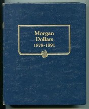 USED 2 WHITMAN MORGAN DOLLARS ALBUMS 1878-1891 AND 1892-1921 DELUXE FOLD... - $59.95