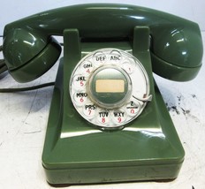 Western Electric Green Thermalite Model 302 Telephone Restored  1940's - £1,238.86 GBP