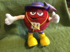 Red M&amp;M&#39;s character with Purple hat with Tag - £15.46 GBP