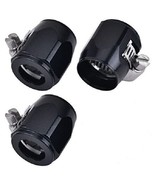 EVIL ENERGY 8AN Hose Finisher Clamp Aluminium Black 3PCS - $23.64 CAD