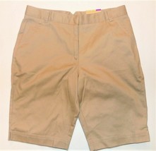 Dockers Girls Plus Size Khaki Shorts Adjustable Waist Plus Size 18.5 NWT - $12.46
