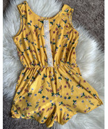 Love Maddie Yellow Floral Mini Shorts Jumpsuit Romper Top Shorts Girl’s ... - £8.55 GBP