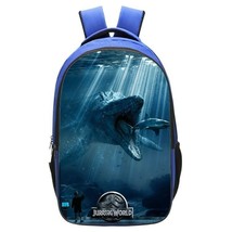 Jurassic World 2 Dinosaur 3D Print Backpack Unisex Student School Bag Travel Bag - £18.95 GBP