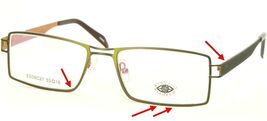 EYEDECO Garth ED08C27 C84 GREEN /COPPER EYEGLASSES GLASSES 53-18-140mm "... - $8.91