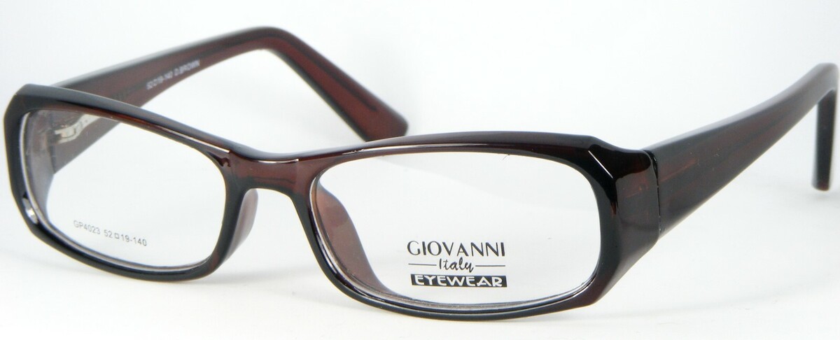 NEW GIOVANNI Italy GP4023 D. BROWN EYEGLASSES GLASSES PLASTIC FRAME 52-1... - $27.72