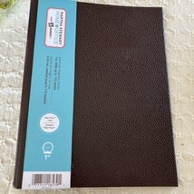 NEW Martha Stewart Home Office Small Shagreen Binder Brown Avery 1&quot; Ring 7.3x9.5 - $22.43