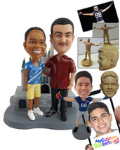 Personalized Bobblehead Happy couple visiting they dream place - Parents &amp; Kids  - £186.96 GBP