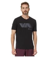 RVCA Men's VA Blur S/S Tee Shirt, Black 2,2XL - $23.27