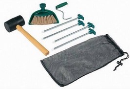 Tent Accessories Kit 8 Piece Set Camping Gear Steel Rod Puller Tent Pegs... - £47.17 GBP