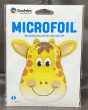 32&quot; Qualatex Giraffe Face Microfoil Balloon - £1.98 GBP