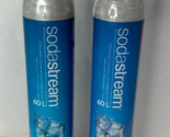 2 PACK Soda Stream CO2 Carbonator 60L Replacement Cylinder - NEW FULL 14... - £35.51 GBP