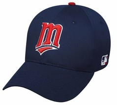 Minnesota Twins MLB OC Sports Hat Cap Navy Blue Red M Logo Adult Mens Adjustable - £13.79 GBP