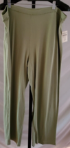 NWT Coldwater Creek Green Knit Pull On Pants Size 2X Rayon/Nylon - £19.45 GBP