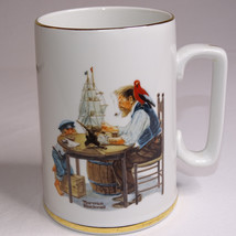 Norman Rockwell For A Good Boy Coffee Mug With Writing Nice Tea Cup Smal... - $4.90