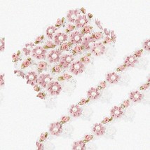 &quot;Pearl Blossom Lace Trim: 2 Yards of Vintage White Floral Embroidered Ribbon, 2. - $38.56