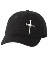 Christian Cross Baseball YOUTH Cap Religious 3 Nail Design, Black VC300Y... - $401.93 MXN
