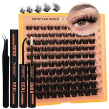 Focipeysa Thick Lash Extension Kit Fluffy Lash Clusters 40P - $16.32