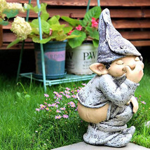 Garden Gnome Pull Smelly Ornaments,Garden Dwarf Resin Ornaments, Garden ... - £17.22 GBP+