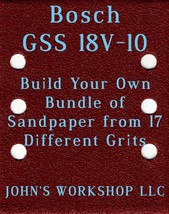 Build Your Own Bundle Bosch GSS 18V-10 1/4 Sheet No-Slip Sandpaper 17 Grits - £0.77 GBP