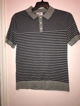New Striped Polo Shirt Mens Short Sleeve %100 Cotton Small Goodfellow &amp; Co - £7.01 GBP