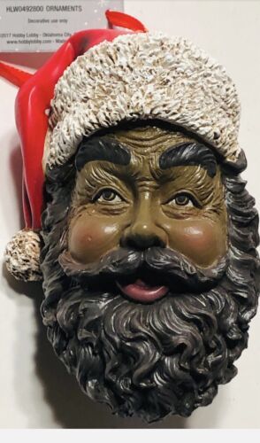Primary image for Christmas Shoppe Ornament Resin Black Santa