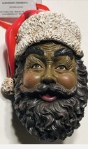 Christmas Shoppe Ornament Resin Black Santa - £10.15 GBP