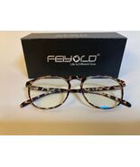 FEIYOLD Blue Light Blocking Glasses Retro Round Leopard Style - $7.00
