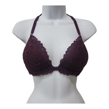 PINK Victoria&#39;s Secret Womens 34D Wired Racerback Date Padded Bra Burgandy - $12.99