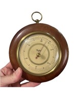 Vintage Taylor Barometer Brass Bezel Mahogany Wood Frame 5.25 Weather In... - €26,90 EUR