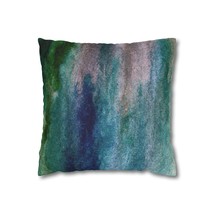 Decorative Throw Pillow Covers With Zipper - Set Of 2, Blue Hue Watercolor Abstr - £29.98 GBP