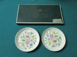 MINTONS ENGLAND PAIR DISHES new in box 3 1/2&quot; - $54.45