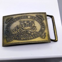Vintage Henry Ford Belt Buckle, Brass Model T Record Year - £40.07 GBP
