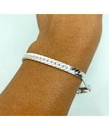 925 Silver Flat Serpentine Chain Bracelet 5mm, Unisex Flat Snake Chain B... - £56.05 GBP