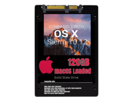 macOS Mac OS X 10.12 Sierra Preloaded on 120GB Solid State Drive - £23.97 GBP