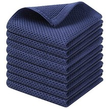 100% Cotton Kitchen Dish Cloths 8 Pack Waffle Weave Ultra Soft Absorbent Dish Ho - £42.51 GBP
