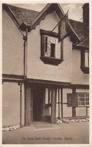 HURLEY BERKSHIRE UK YE OLDE BELL HOTEL~EXTERIOR WITH SIGN POSTCARD 1920s - $5.93