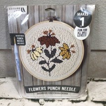 Leisure Arts Mini Maker Flowers Punch Needle Kit New - £19.60 GBP