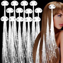 30 Pack White Led Lights Hair Light-Up Fiber Optic Led Hair Barrettes Ex... - $722.81 MXN