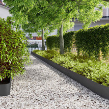 vidaXL Lawn Edgings 30 pcs Black 7.9x40.6&quot; Cold-rolled Steel - $682.95 CAD