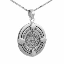 Rey Salomón Sello Colgante Nuevo Amor Sabiduría Amuleto Talismán Plata - £93.02 GBP