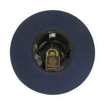 Mens Hat By BRUNO CAPELO Australian Wool Wide Brim Fedora Duke DU722 Navy image 5