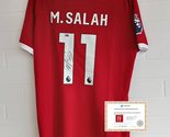 Mohamed Salah Signed Autographed Liverpool F.C. Red Jersey With COA - $259.00