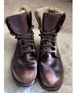 Ugg Brown Larus Lace Up Wool Lined Mens Boots US 9.5  - $1,085.54 MXN