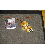 Venetiaurum Gold Foil Murano Glass Snake Pendant Necklace Sterling New B... - £77.89 GBP