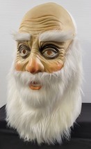 Y) Old Man Santa Wizard Elf Adult Costume Mask with Beard Halloween Holiday - $185.64 MXN