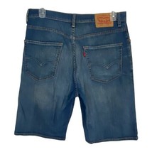 Levis Mens Shorts Size 34 Blue Denim Medium Wash Pockets 12&quot; Inseam Norm... - £18.12 GBP