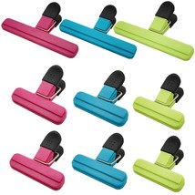 Chip Bag Clips 9Pcs Air Tight, Heavy Duty, Sturdy Plastic Clips For Food Storage - £19.73 GBP