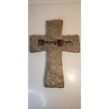 Christian Home Decor Wall Cross Amazing Grace 10 1/2&quot; x 8&quot; - $9.74