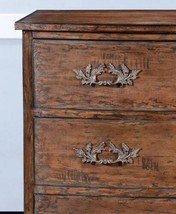 Swedish Style Bow Front 3-Drawer Chest, Moss Finish, Toned Brass Hardware - £1,470.01 GBP