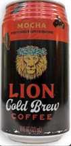 Lion Coffee Cold Brew Mocha Drink  11 Oz Can (Pack Of 3 Cans) - £39.56 GBP
